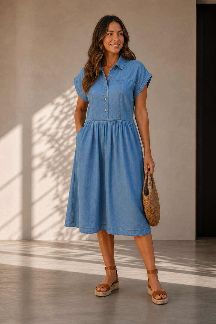 Rhiona | Everyday Denim Midi Dress