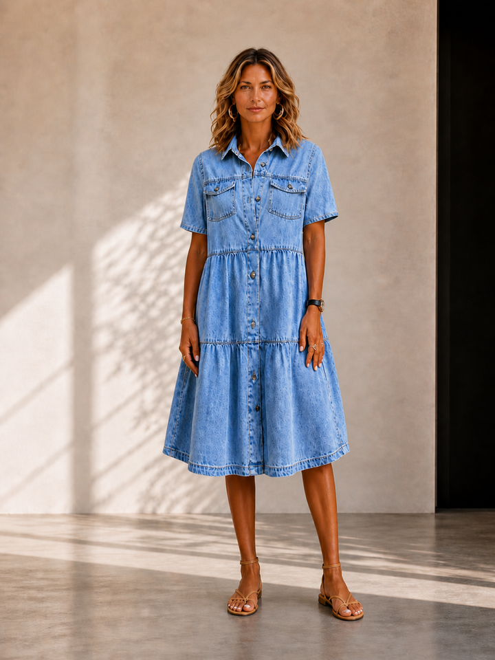Sophia | Everyday Denim Midi Dress