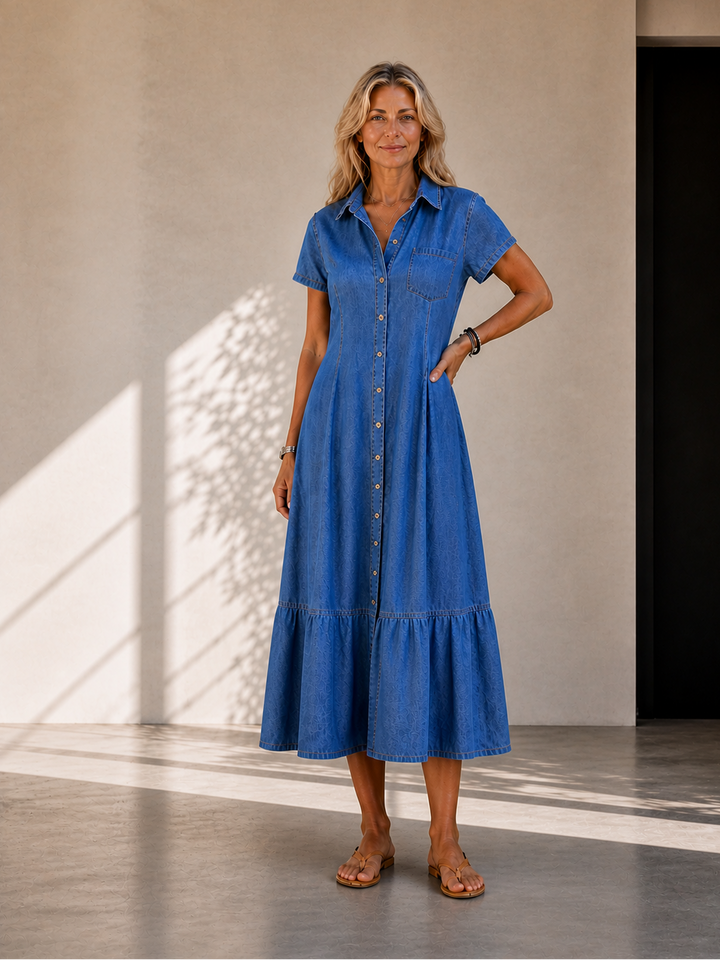 Eliza | Everyday Denim Maxi Dress