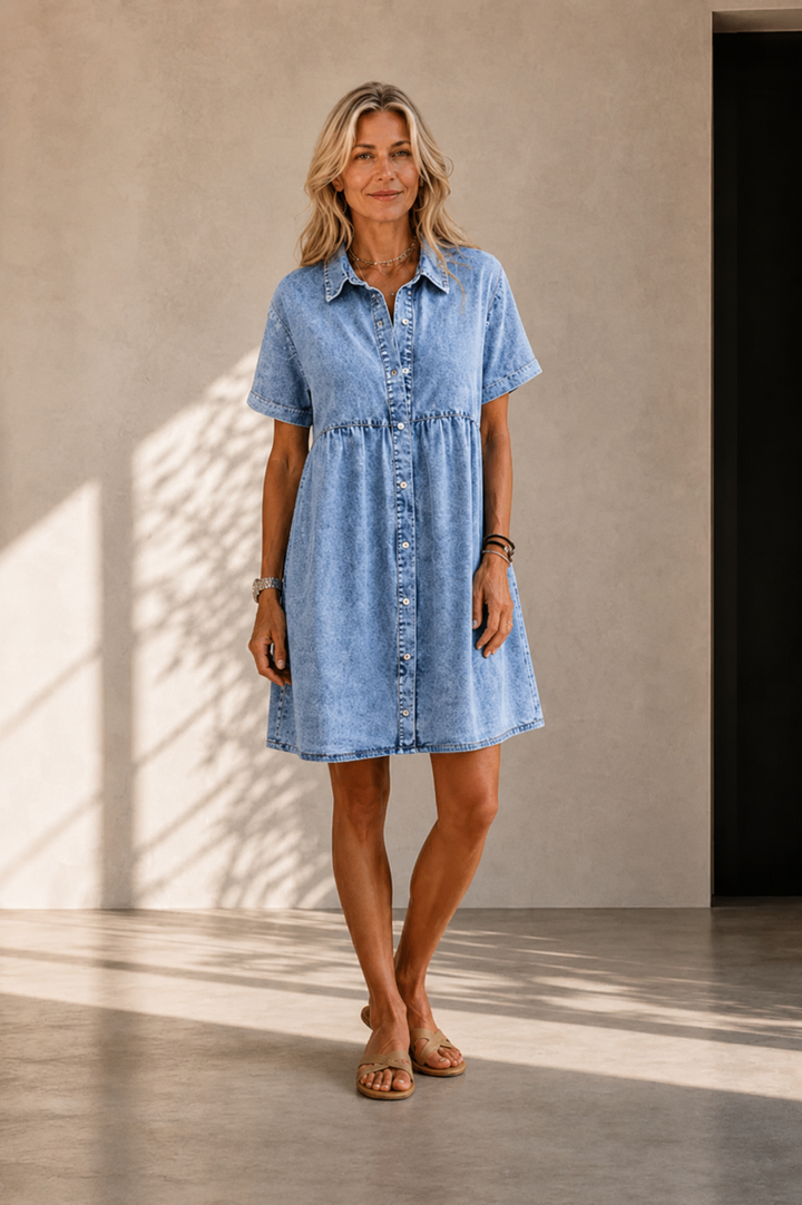 Jane | Everyday Denim Midi Dress