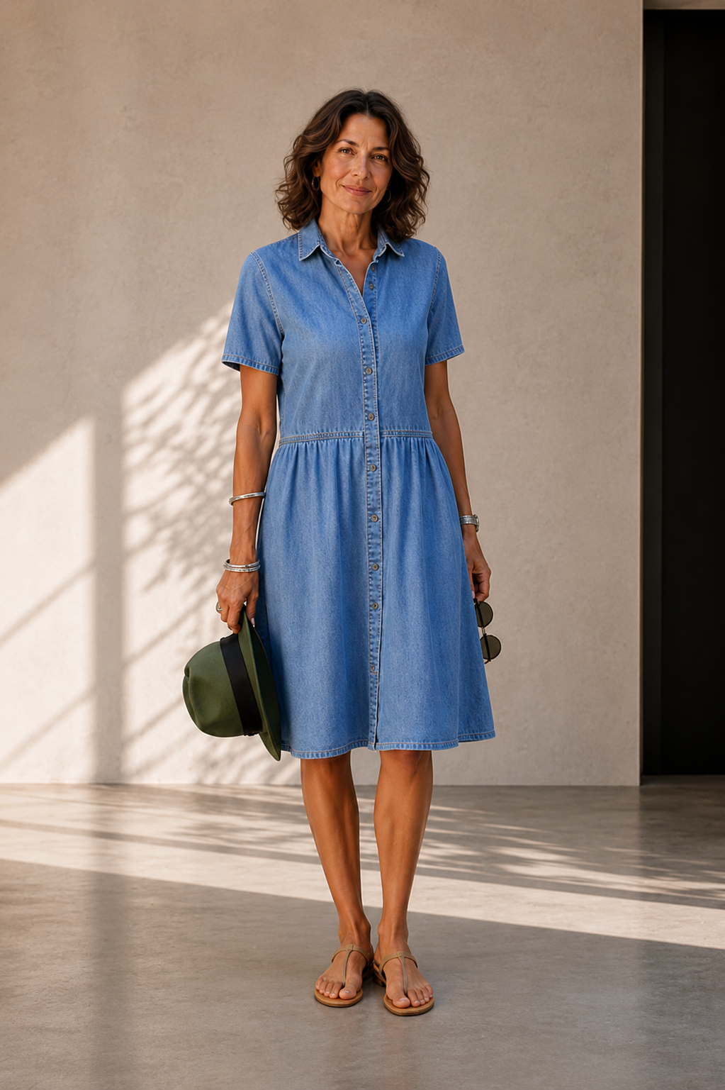 Aada | Everyday Denim Midi Dress