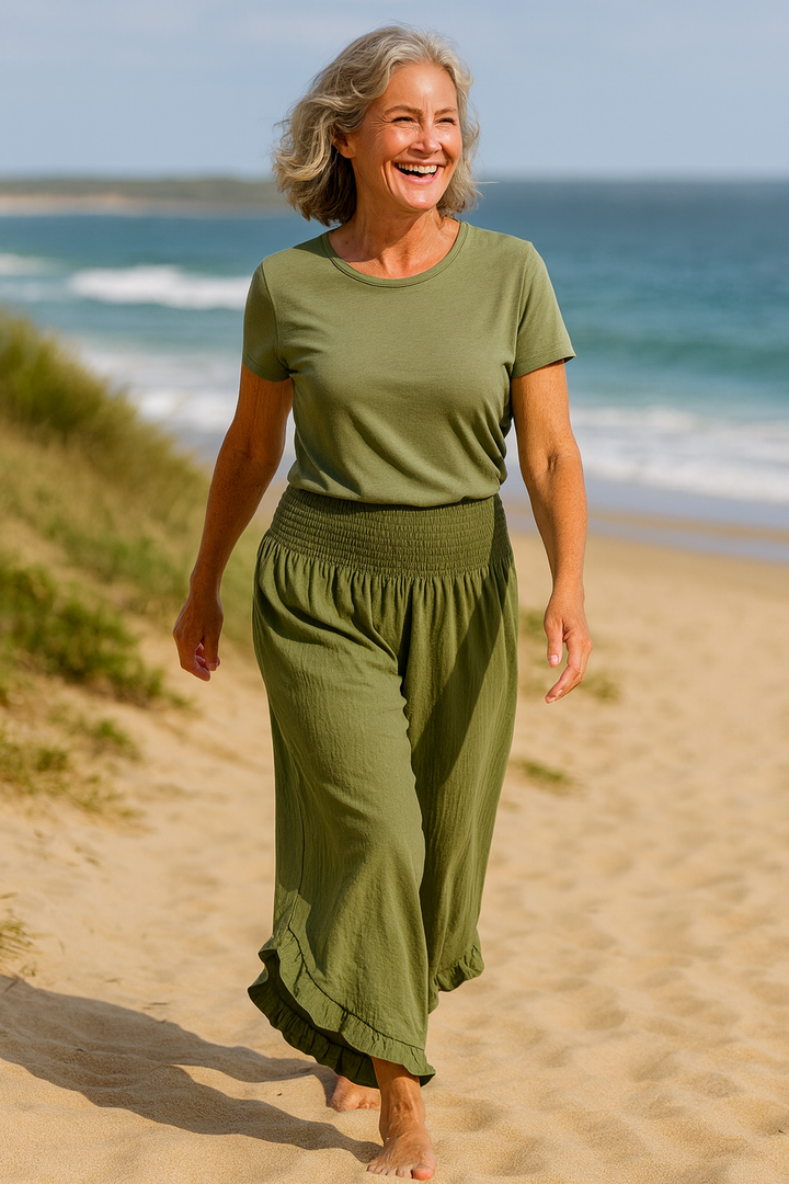 Tavina | Cotton-Linen Ease Trousers