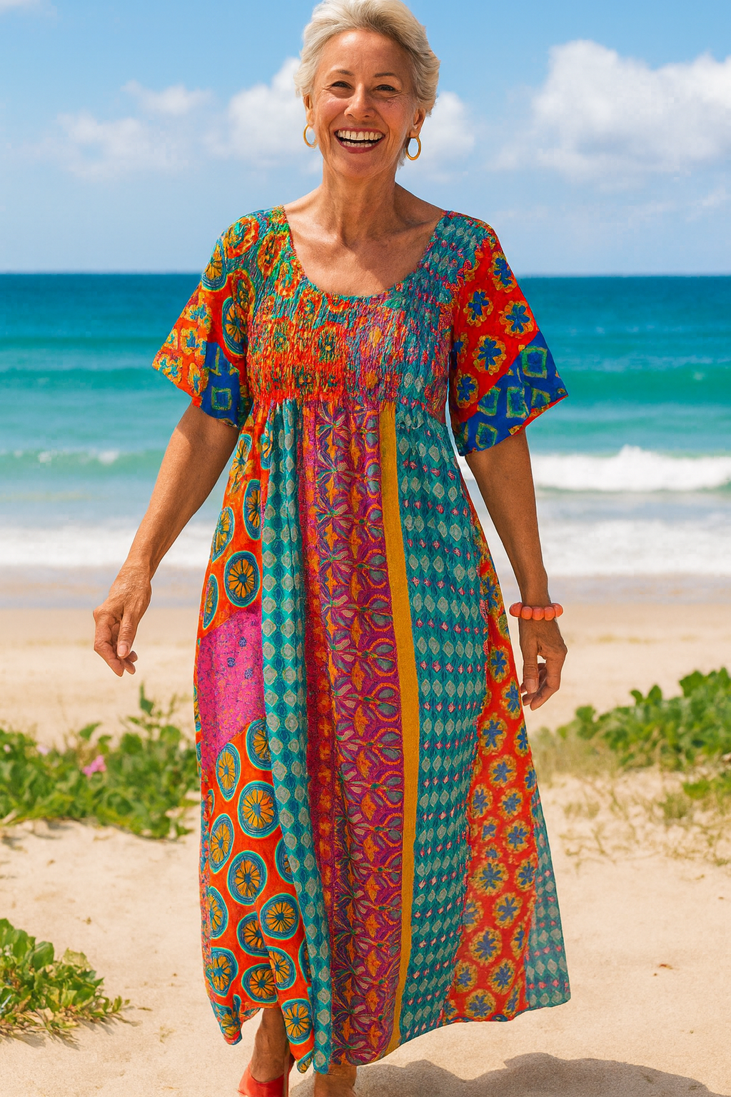 Althea | Comfort Maxi Dress – Flattering Ease for Every Day