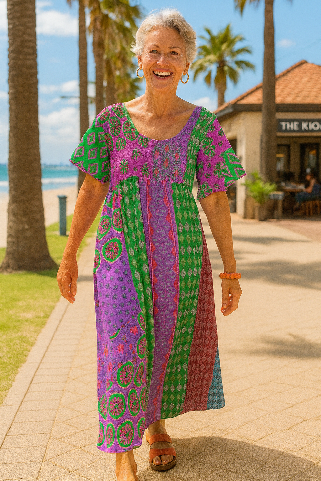 Althea | Comfort Maxi Dress – Flattering Ease for Every Day