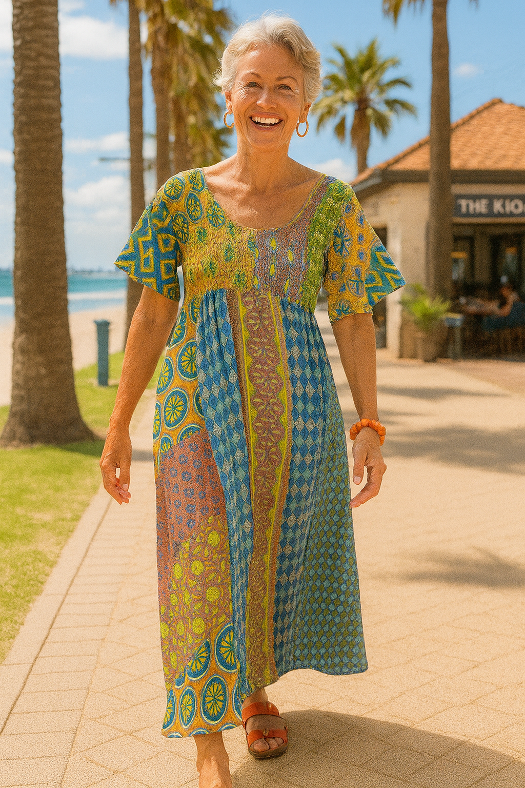Althea | Comfort Maxi Dress – Flattering Ease for Every Day