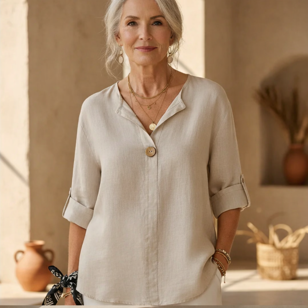 Luna | Casual V-Neck Blouse