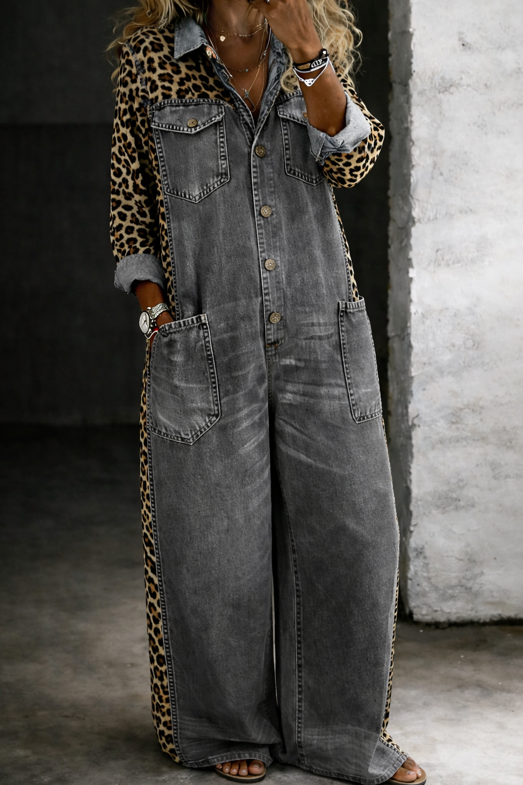 Sienna | Modern Relaxed Denim Jumpsuit