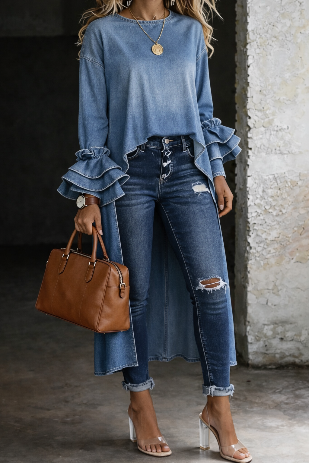 Hazel | Loose Fit Everyday Denim Shirt
