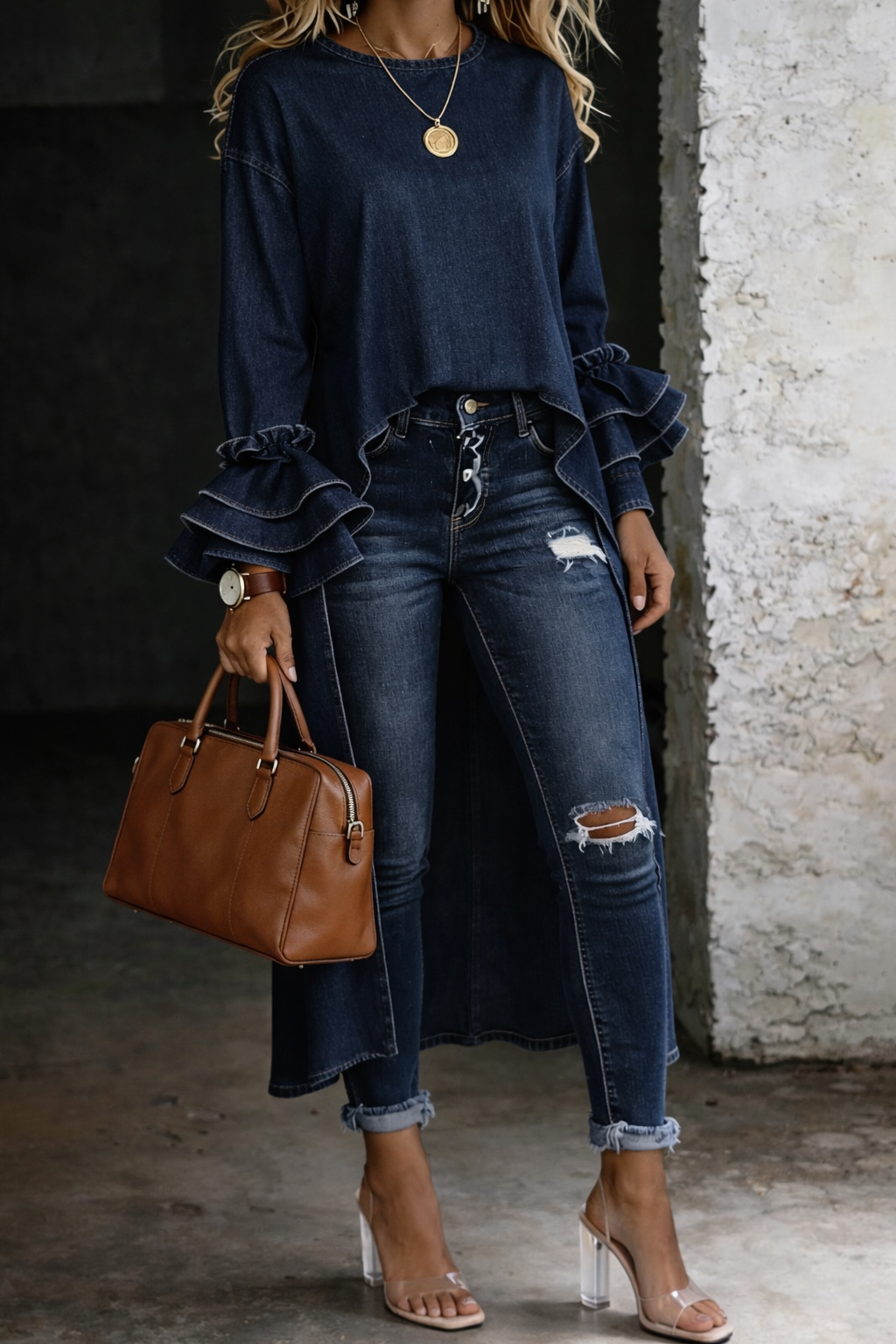 Hazel | Loose Fit Everyday Denim Shirt