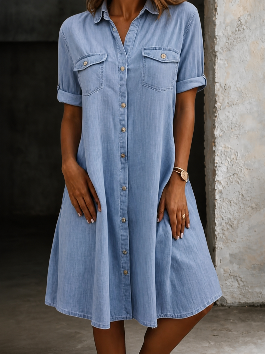 Patricia | Everyday Denim Midi Dress