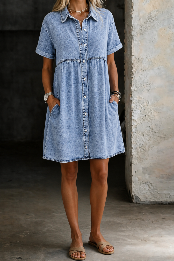 Jane | Everyday Denim Midi Dress