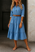 Barbara | Everyday Denim Midi Dress