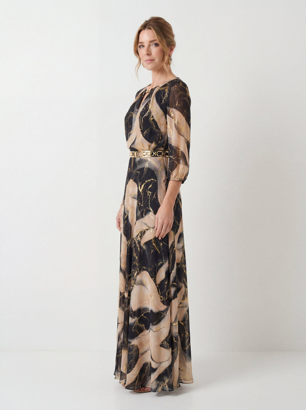 Aira | Printed Chiffon Dress