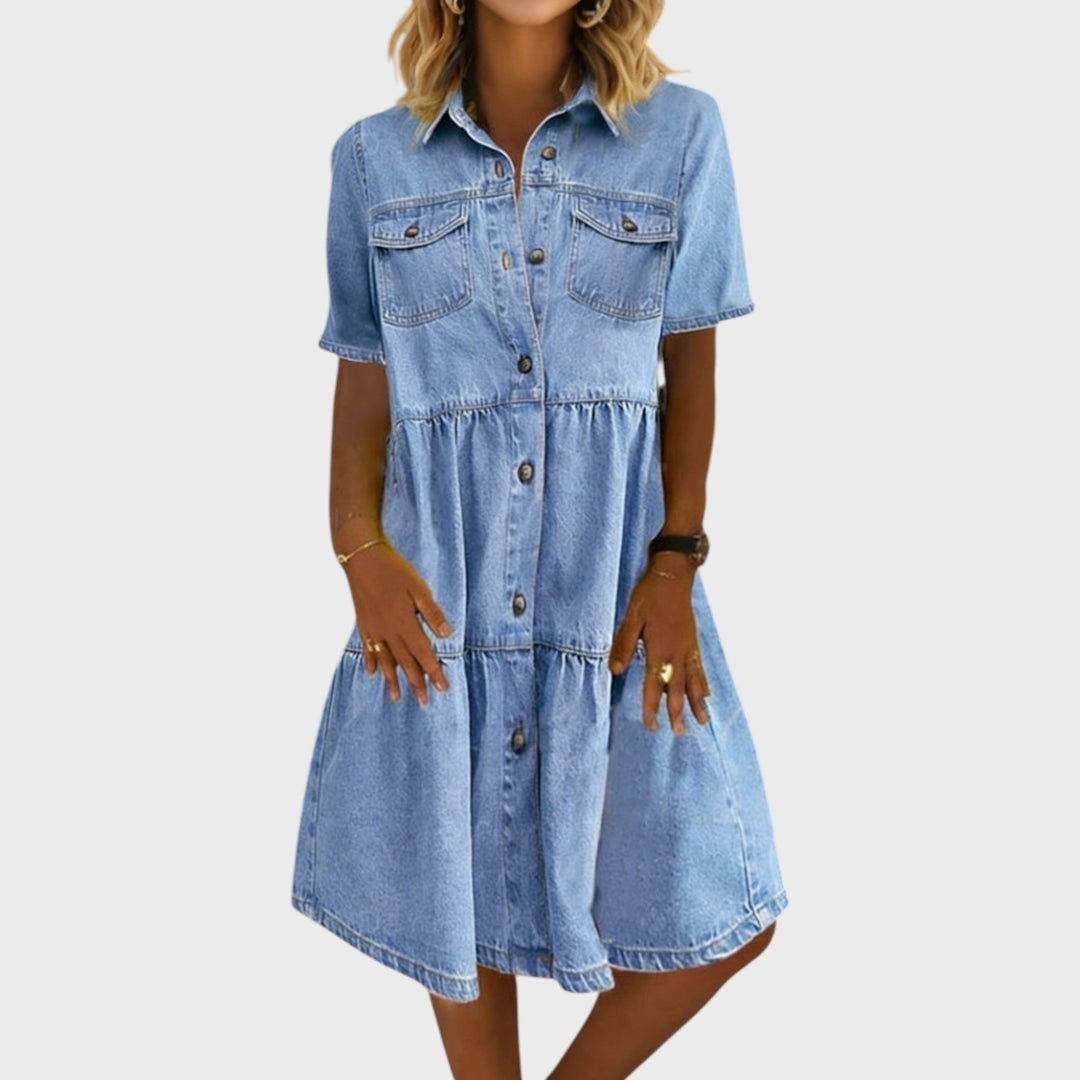 Sophia | Elegant Denim Dress