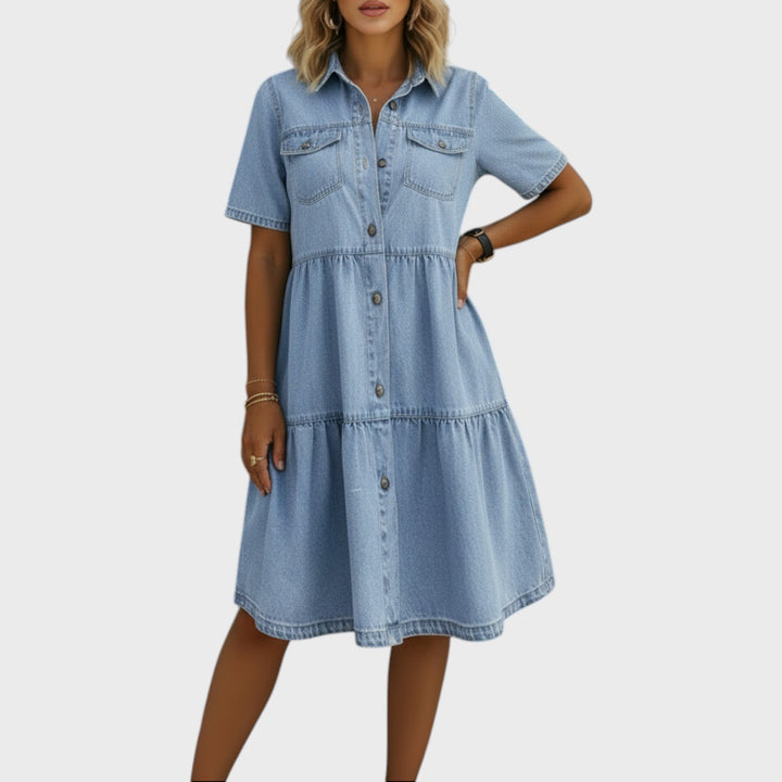 Sophia | Elegant Denim Dress
