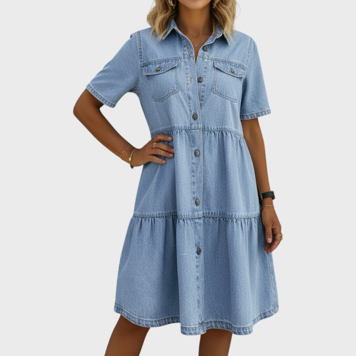 Sophia | Elegant Denim Dress