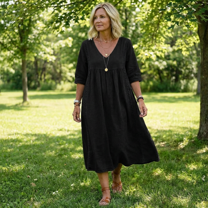 Maya | Everyday Denim Midi Dress