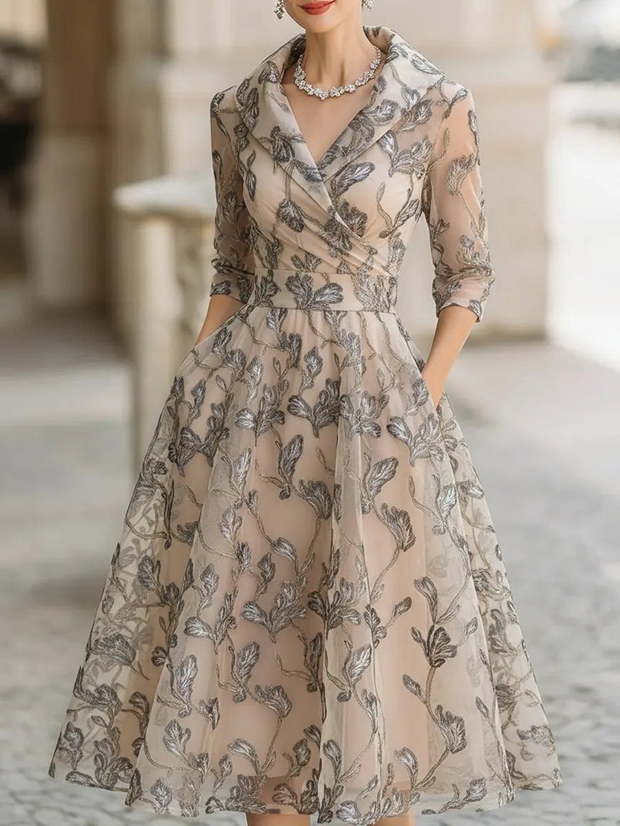 Ellie |  Classic Graceful Midi Dress