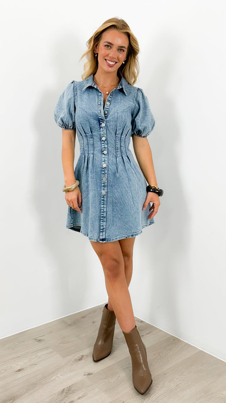 Kristen | Everyday Denim Midi Dress