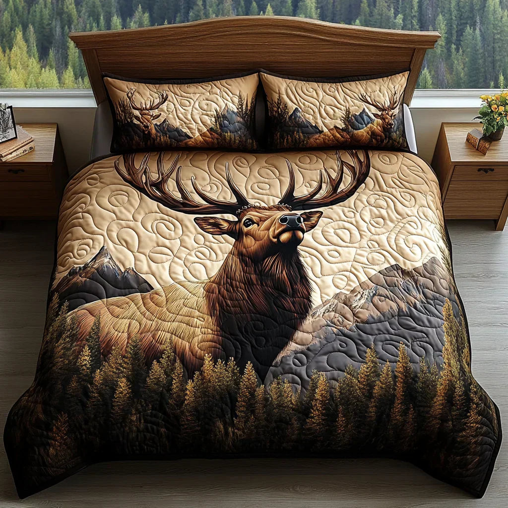 3-Piece Quilted Bedding Set - Sunbeam