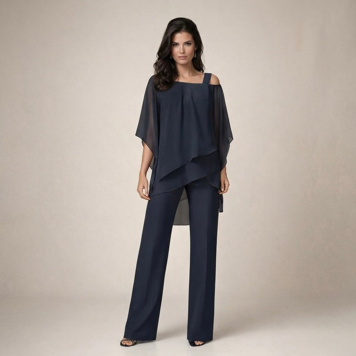 Lina | Elegant Set with Layered Blouse