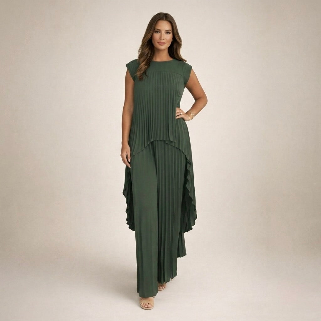 Halina | Elegant Pleated Set