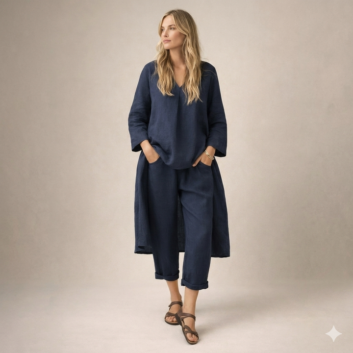 Marianne | Loose Linen Set
