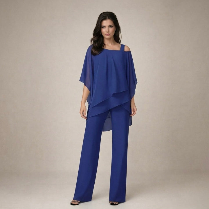 Lina | Elegant Set with Layered Blouse