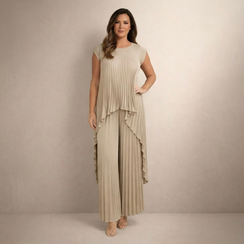 Halina | Elegant Pleated Set