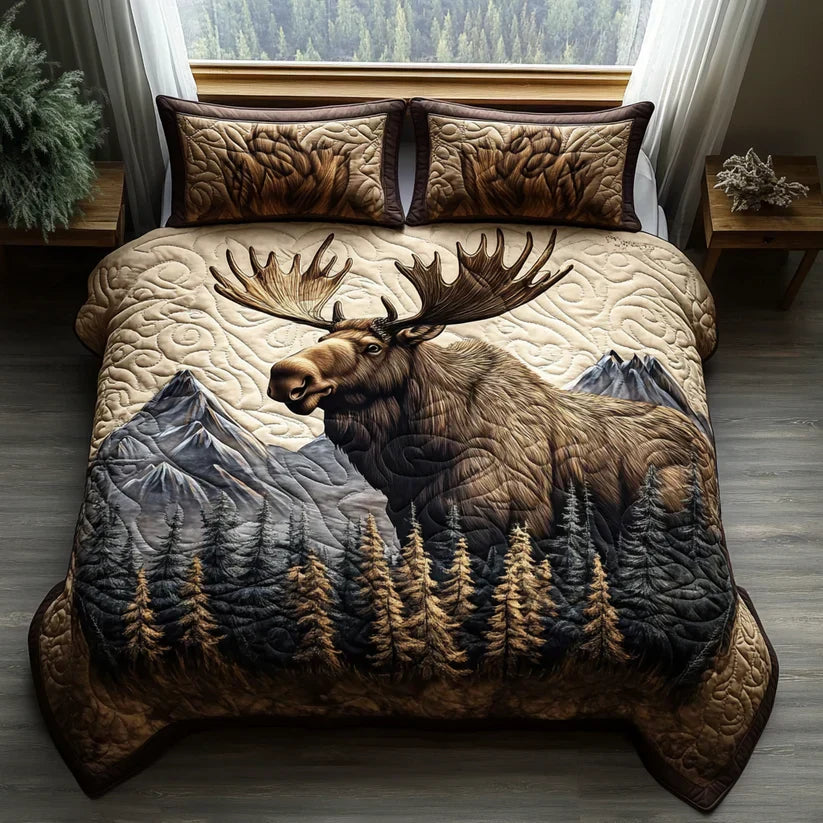 3-Piece Quilted Bedding Set - Sunbeam