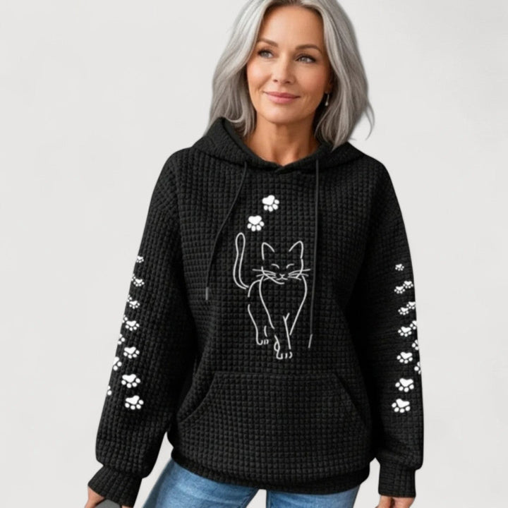 Nelly | Cat Print Hoodie