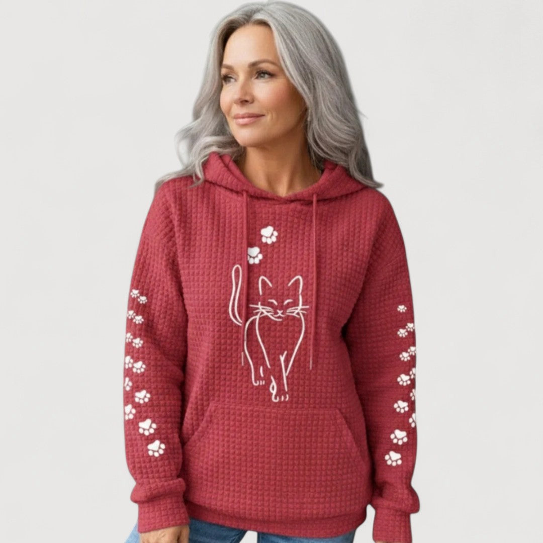 Nelly | Cat Print Hoodie