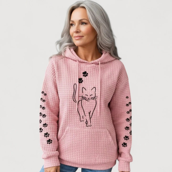 Nelly | Cat Print Hoodie