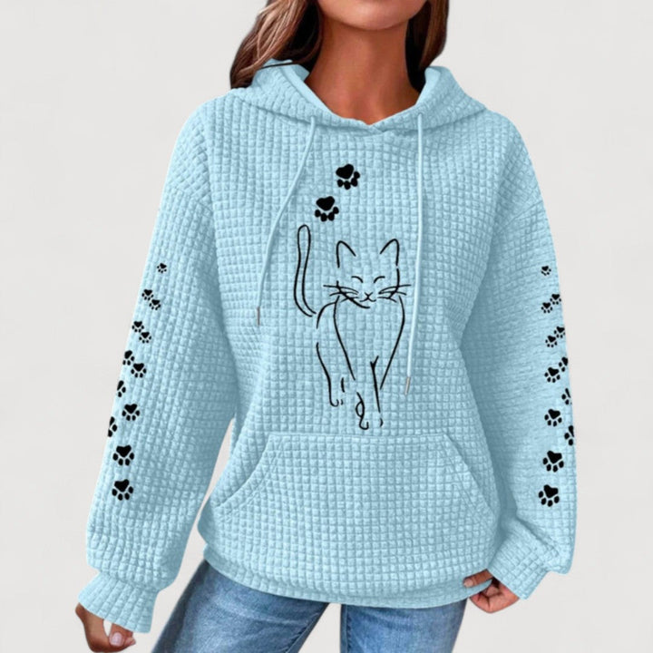 Nelly | Cat Print Hoodie