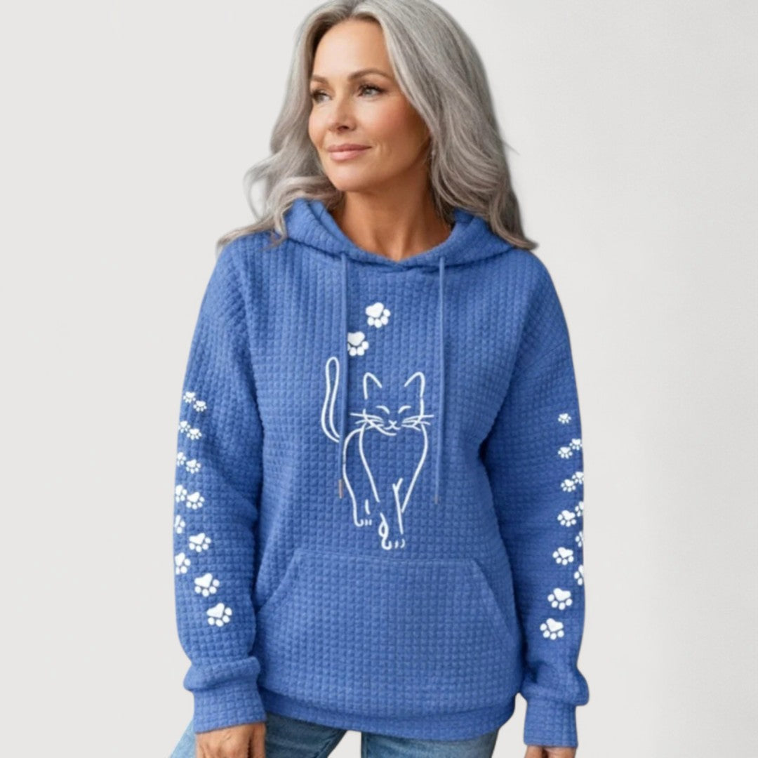 Nelly | Cat Print Hoodie