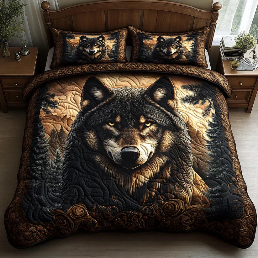3-Piece Quilted Bedding Set - Sunbeam