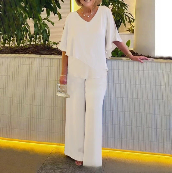 Martha | Two-Piece Set with Wide-Leg Pants