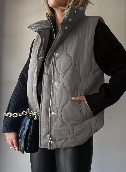 Darcy | Chic Lightweight Button-Up Puffer Vest