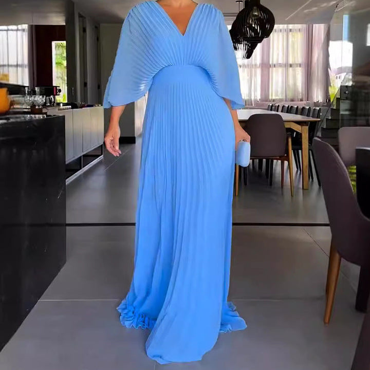 Ria | Floating Ribbed Maxi Dress