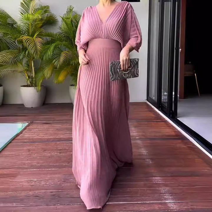 Ria | Floating Ribbed Maxi Dress