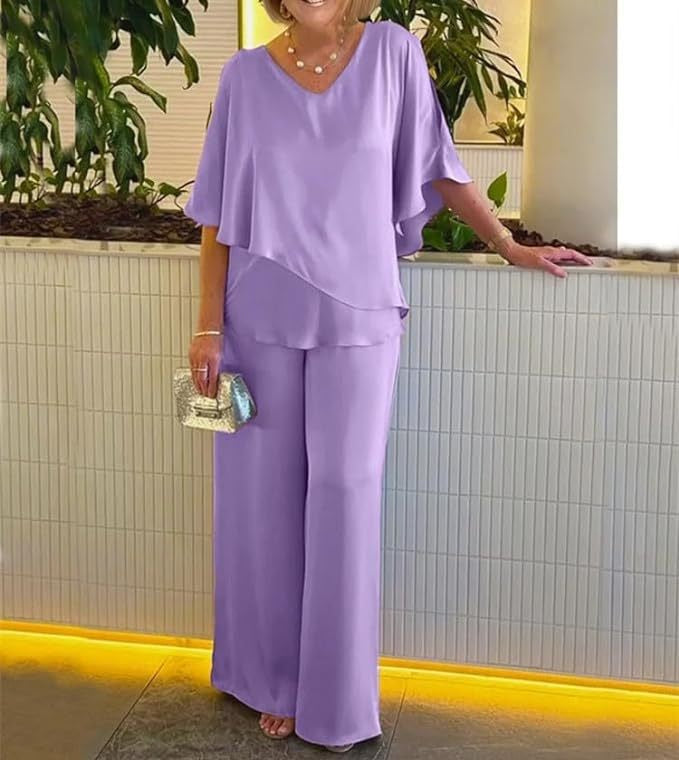 Martha | Two-Piece Set with Wide-Leg Pants