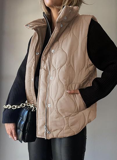 Darcy | Chic Lightweight Button-Up Puffer Vest