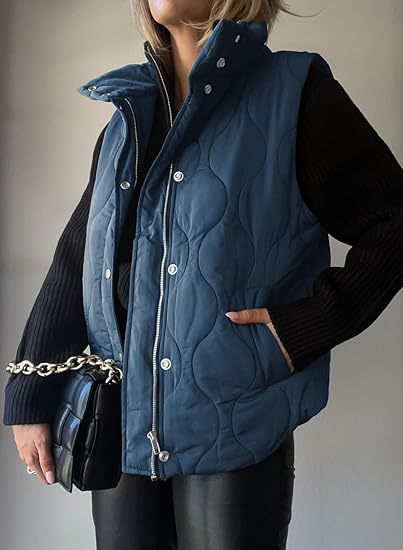 Darcy | Chic Lightweight Button-Up Puffer Vest