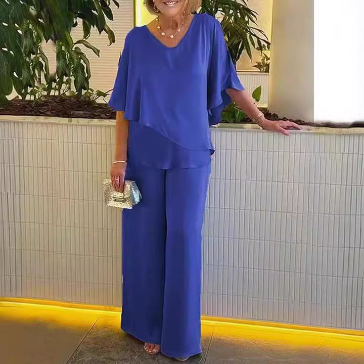Martha | Two-Piece Set with Wide-Leg Pants