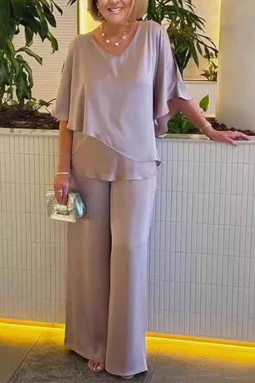 Martha | Two-Piece Set with Wide-Leg Pants
