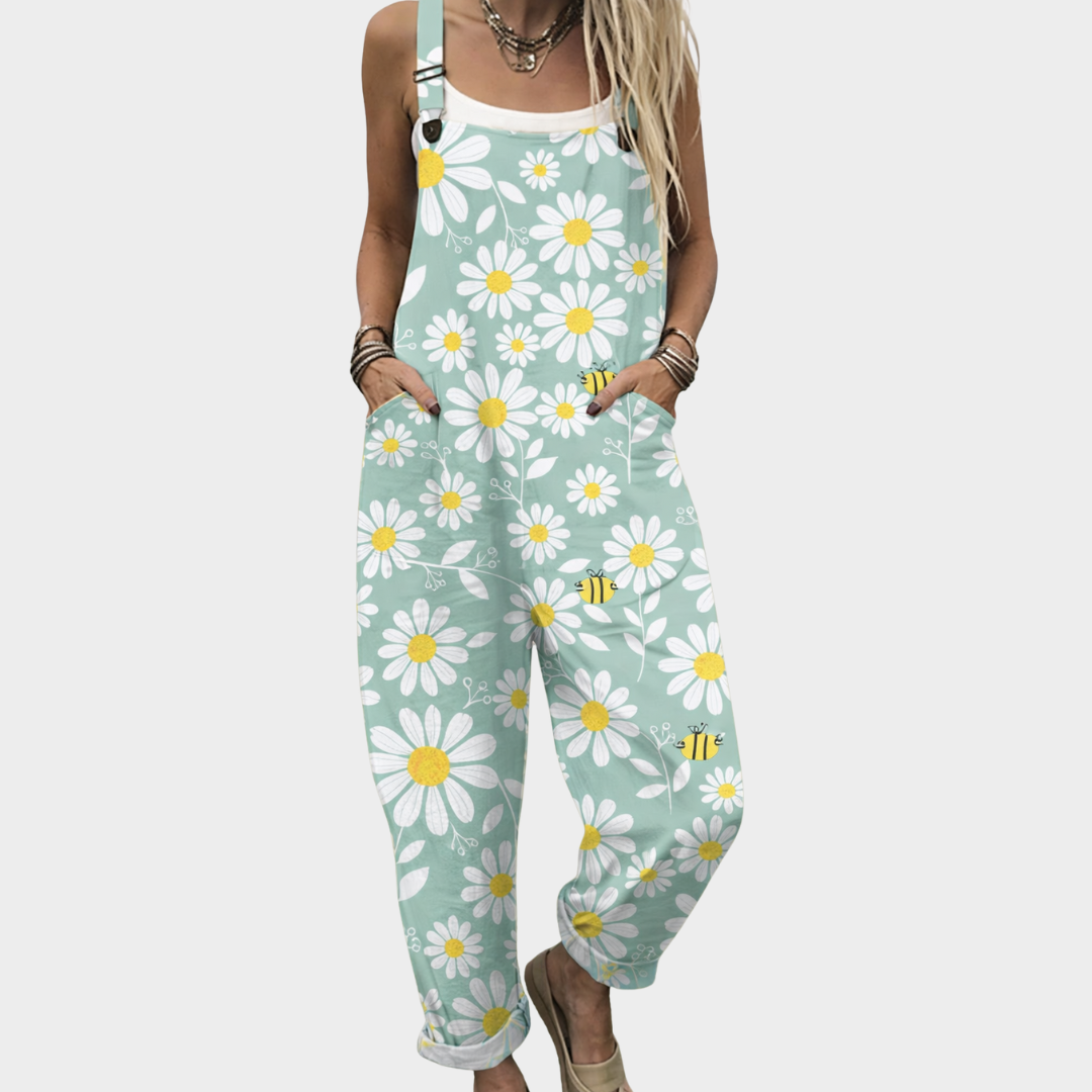 Margaret | Comfortable Printed Overalls