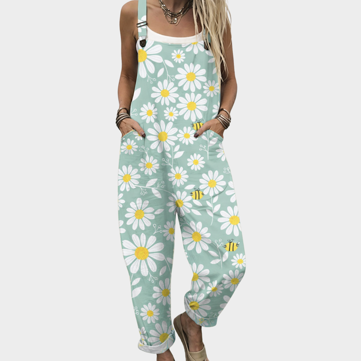 Margaret | Comfortable Printed Overalls