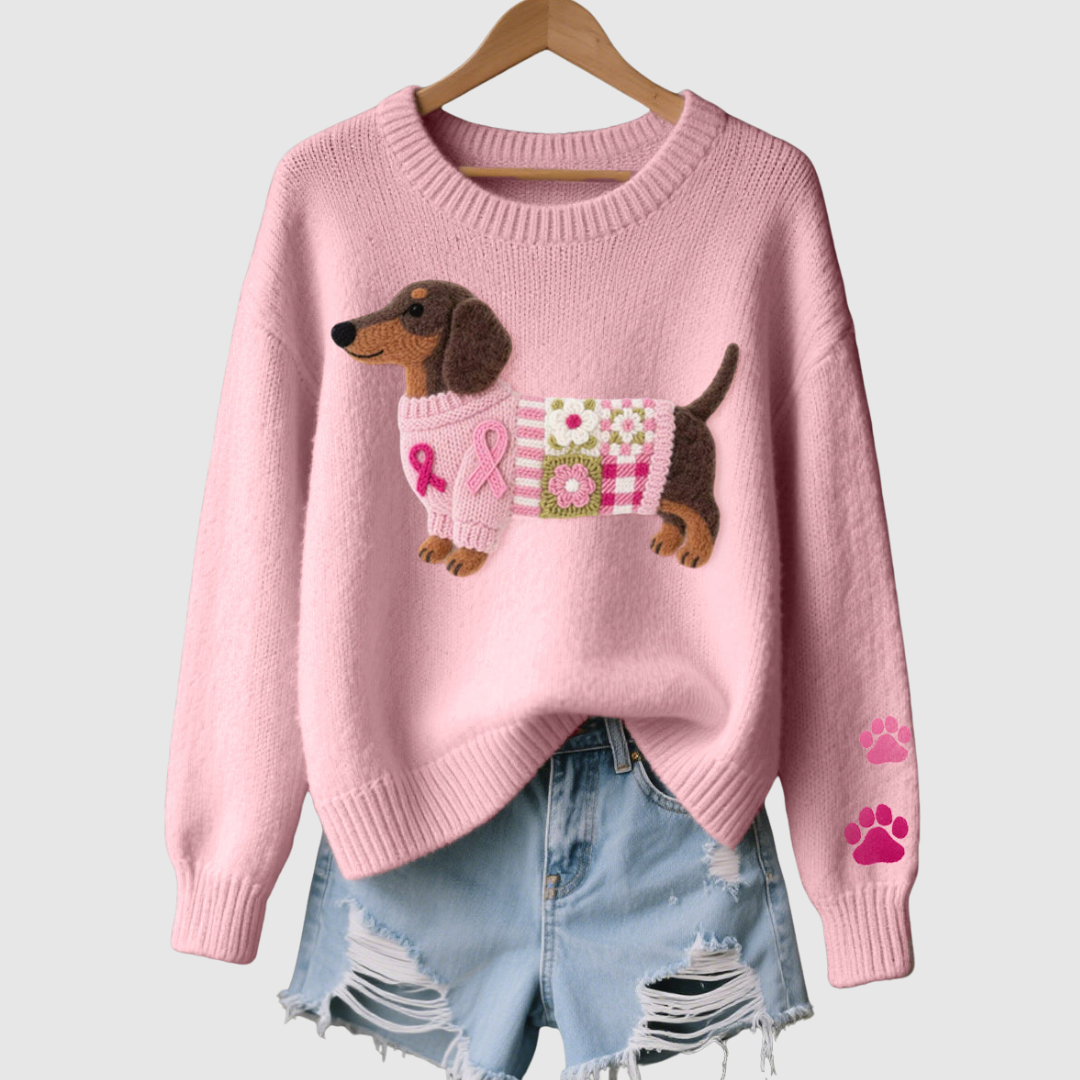 Elsie | Knitted Dachshund Jumper