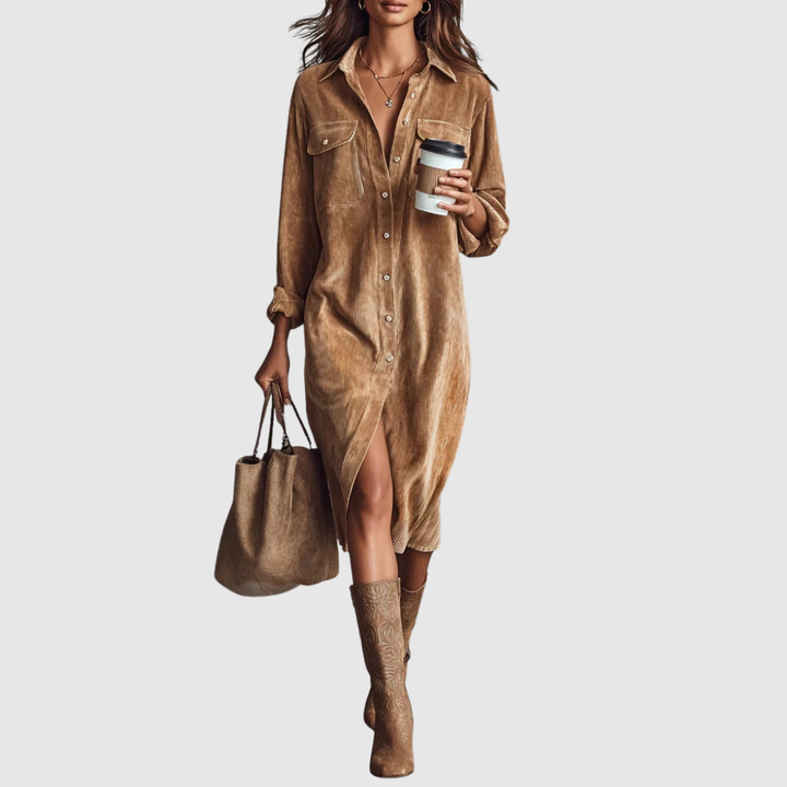 Sienna | Button-Up Midi Dress