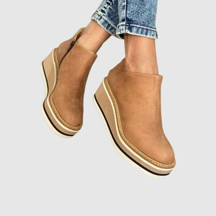 Sarah | Waterproof Wedge Ankle Boots